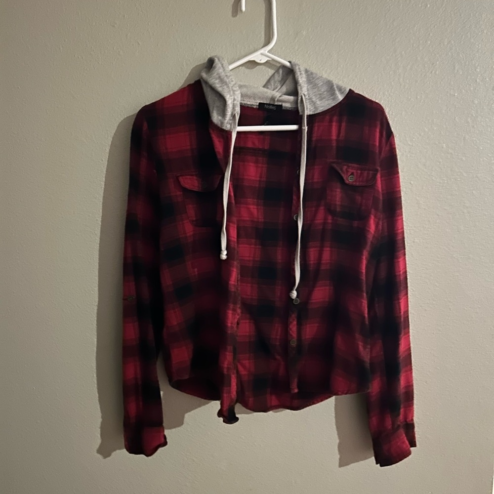 Nollie hooded flannel size Medium